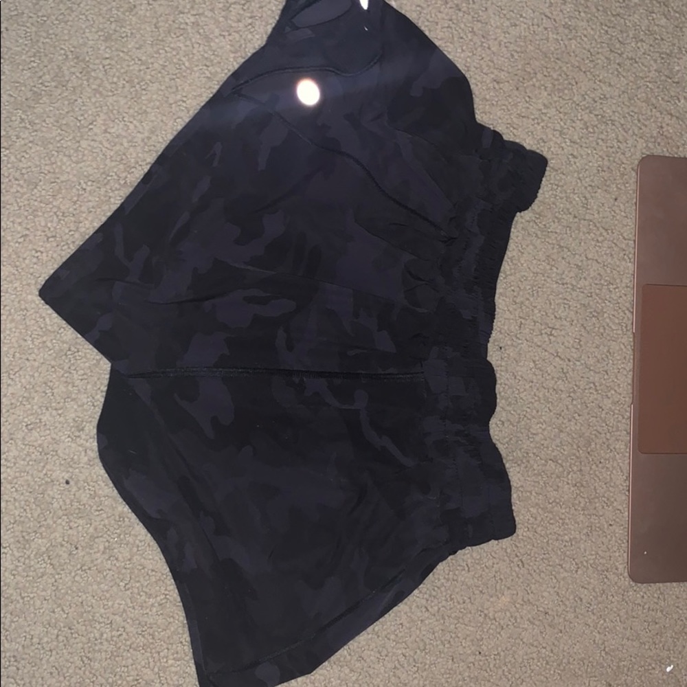 Lulu lemon hotty hot short shorts! BLACK CAMO